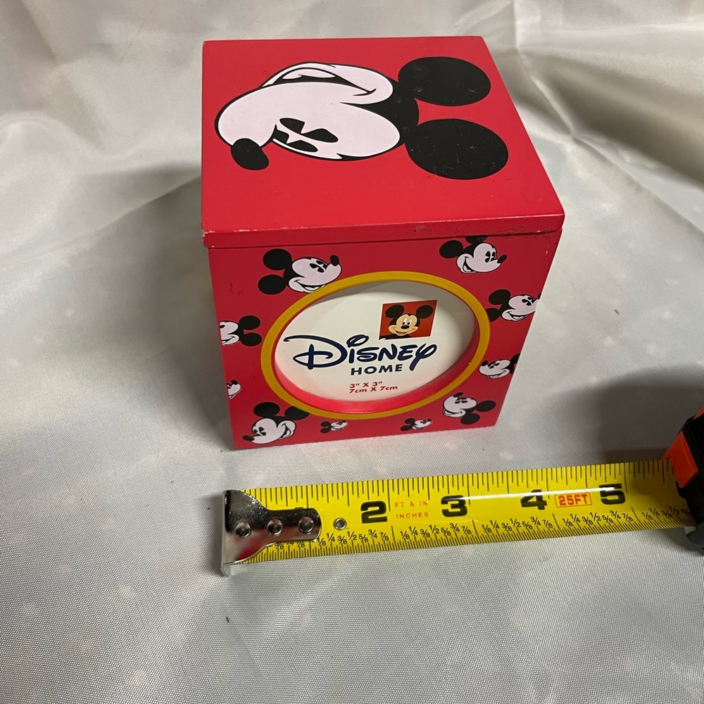 Disney Home Mickey Mouse Red Photo Cube